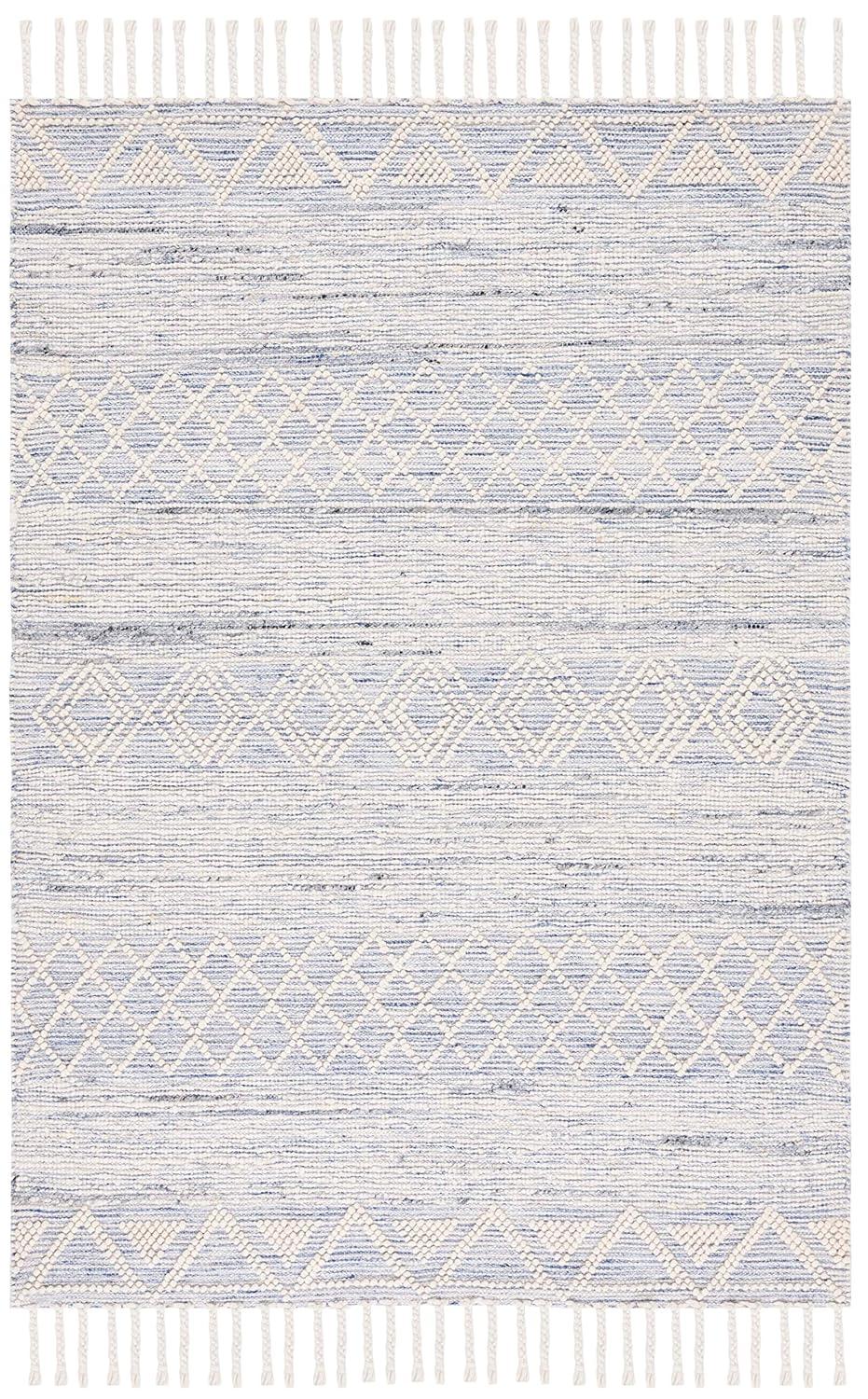 Natura NAT297 Hand Woven Indoor Accent Rug - Ivory/Blue - 3'x5' - Safavieh