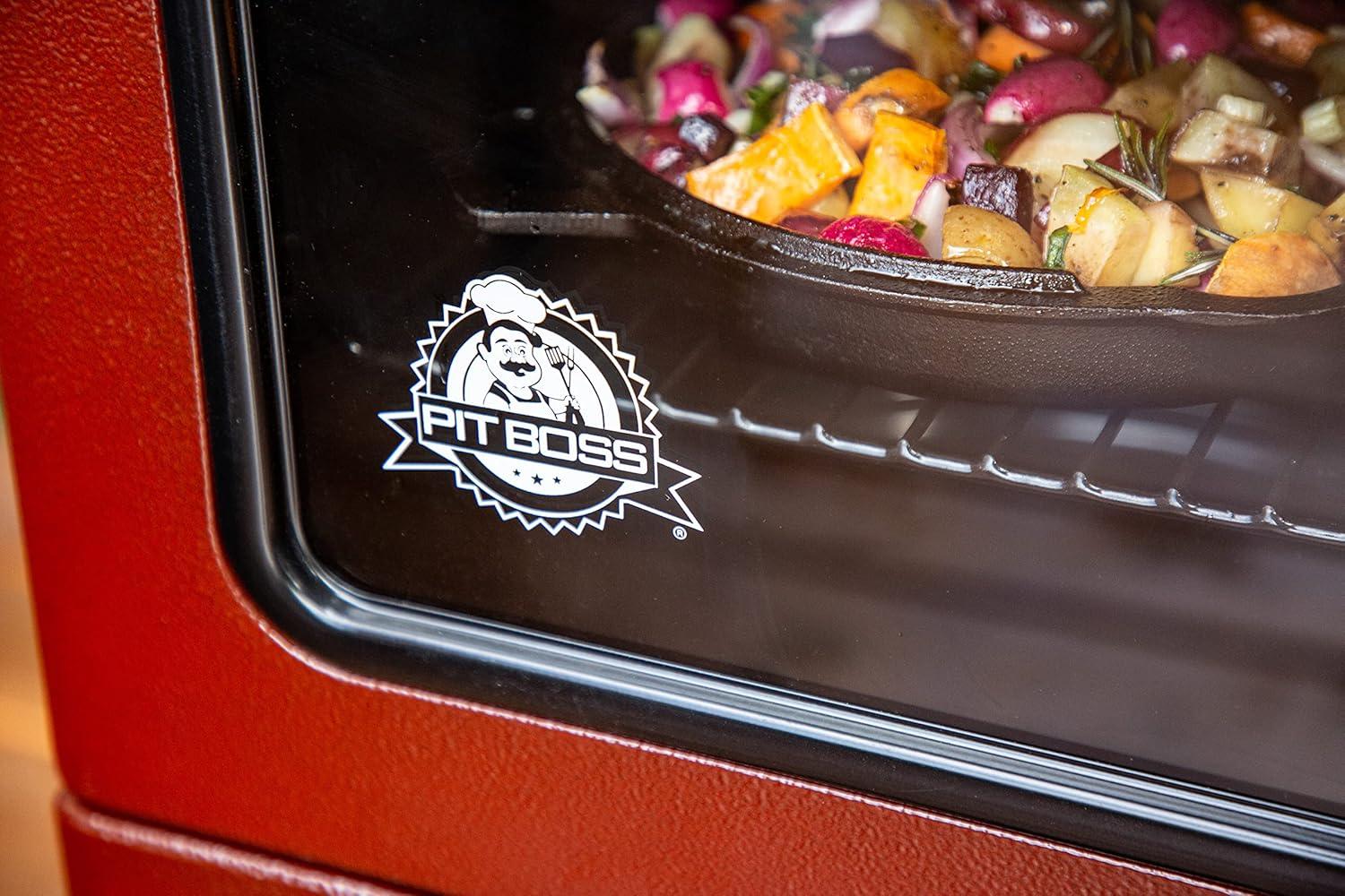 Pit Boss 3-Series Gas Smoker in Red Hammertone - PBV3G1