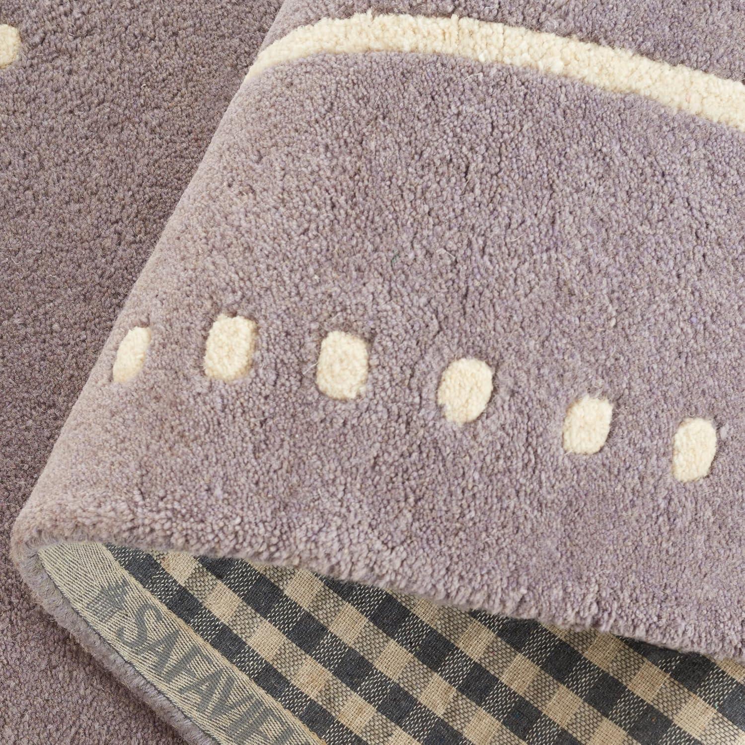 Bella BEL151 Hand Tufted Area Rug - Silver/Ivory - 8'x10' - Safavieh.