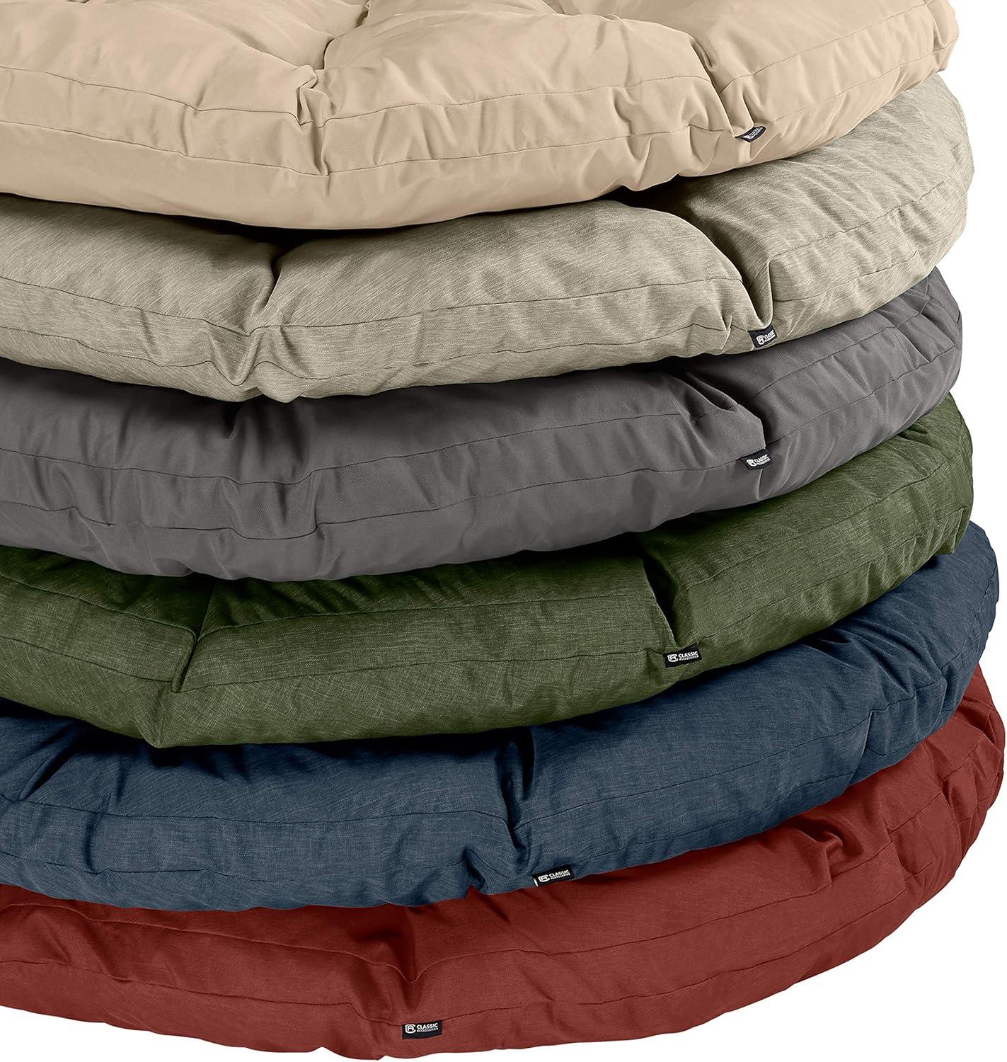 Montlake 52 in. Dia Heather Grey Water-Resistant Outdoor Papasan Cushion
