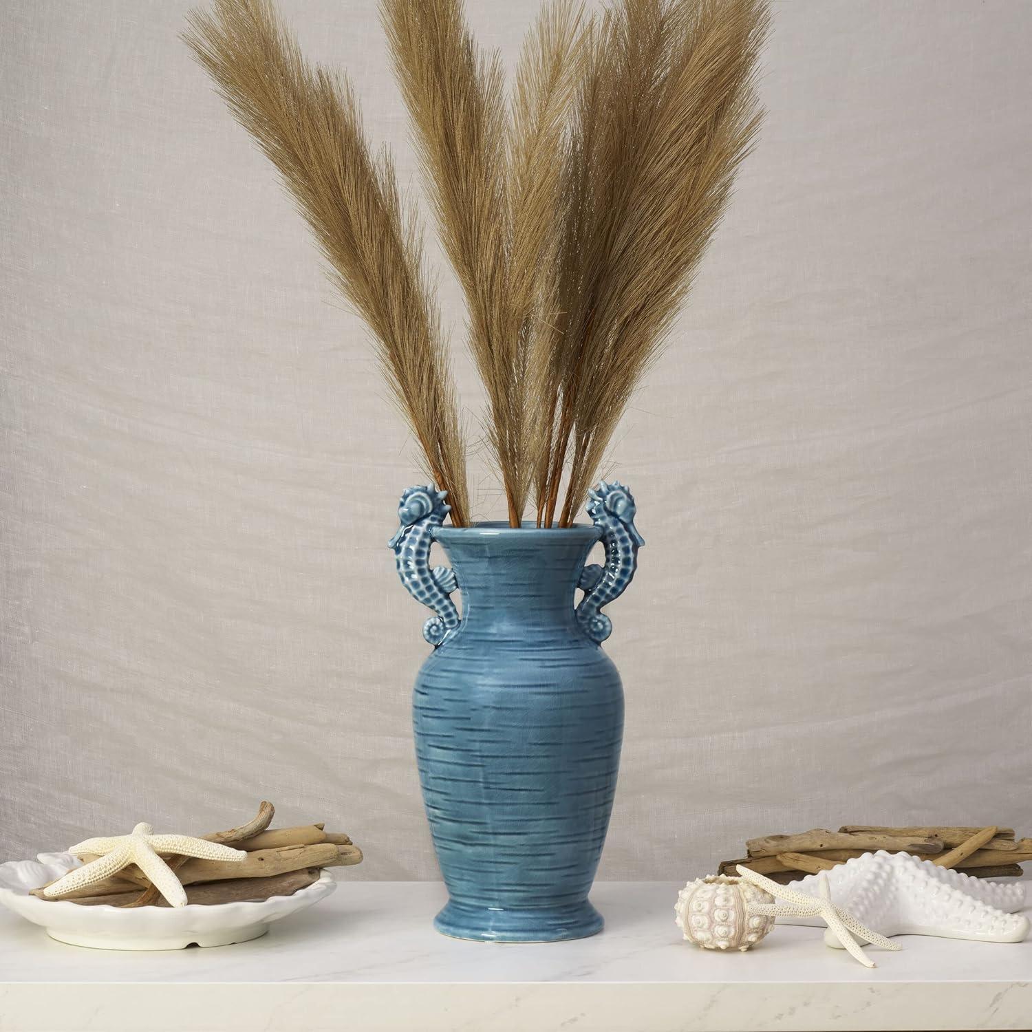 Fitz and Floyd Fitz & Floyd Coastal Home Seahorse Vase, Aqua