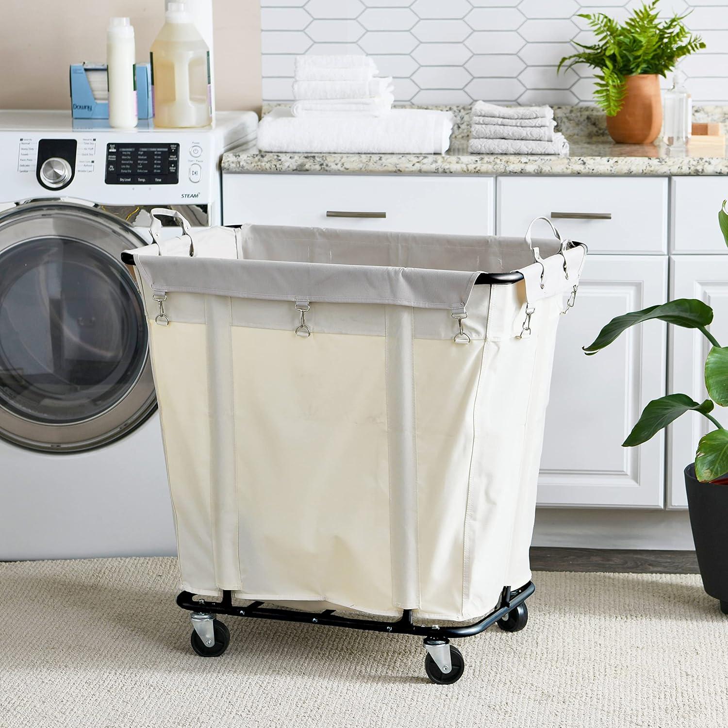 Rolling Laundry Hamper with Handles