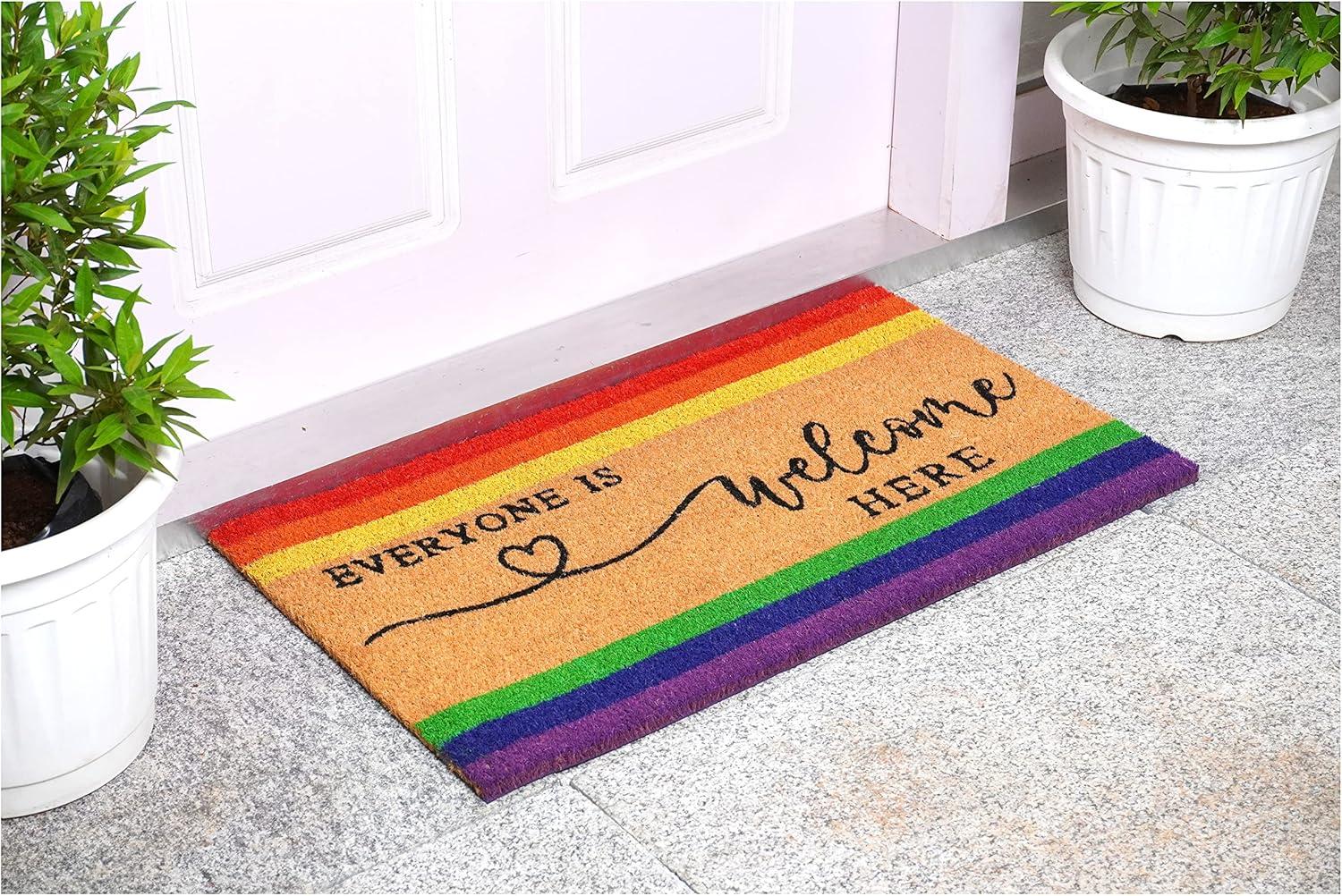 Calloway Mills 107832436 Everyone is Welcome here Doormat 24" x 36"