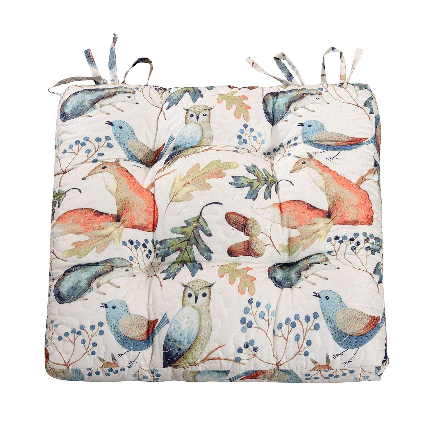 Barefoot Bungalow Quilted Reversible Indoor Chair Pad Cushion