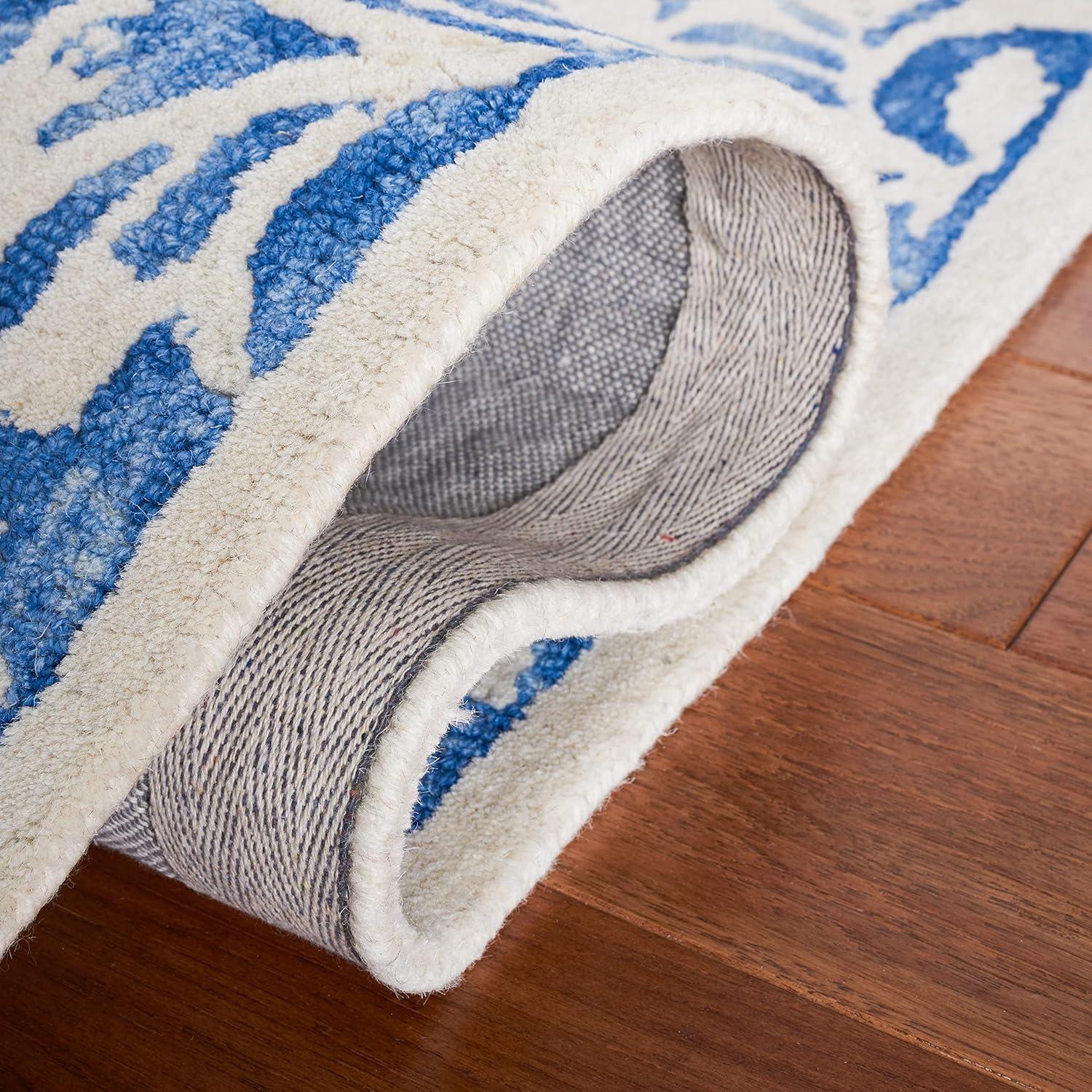 Dip Dye DDY212 Hand Tufted Area Rug - Blue/Ivory - 8'x10' - Safavieh.