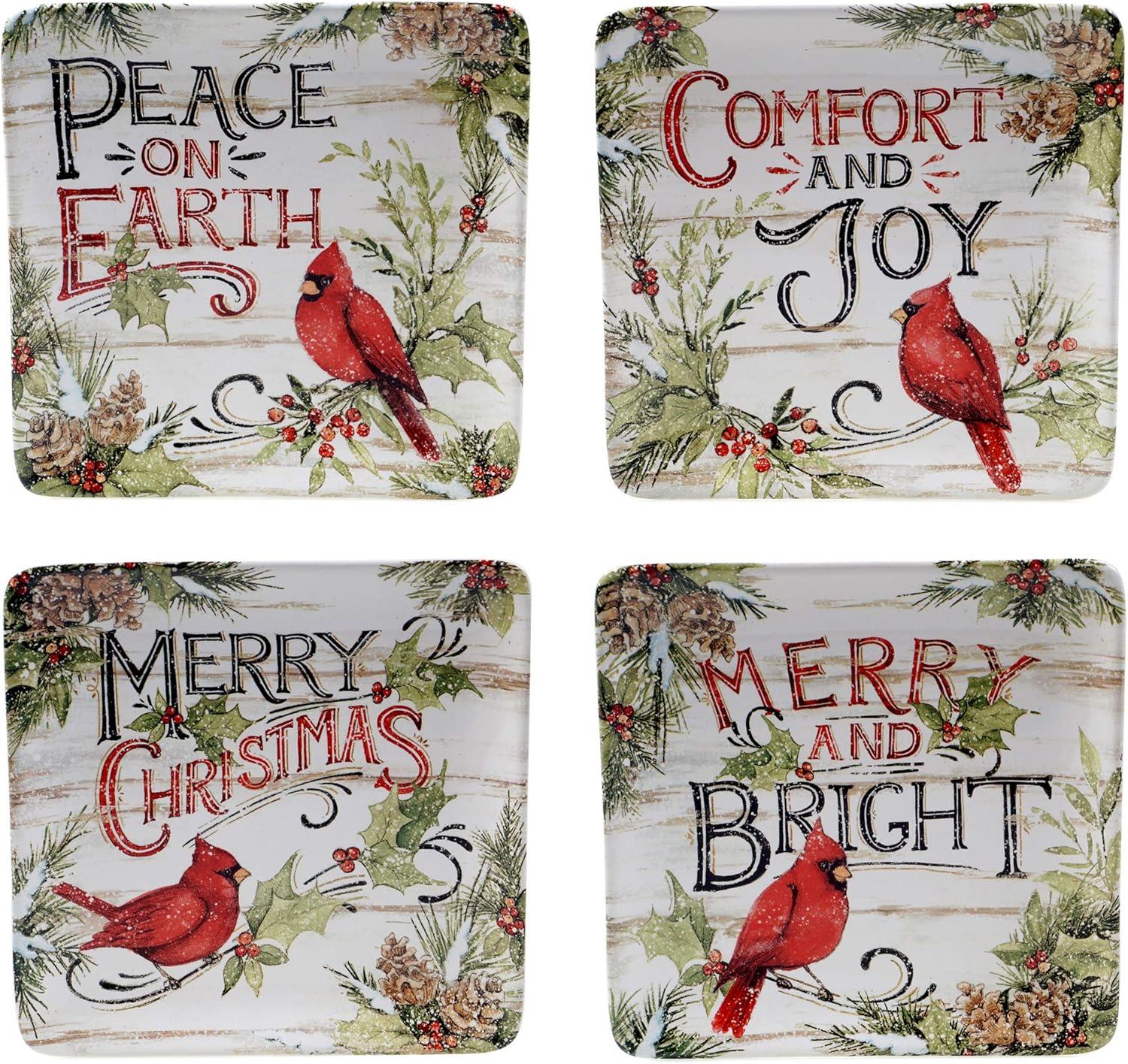 16pc Earthenware Evergreen Christmas Dinnerware Set - Certified International