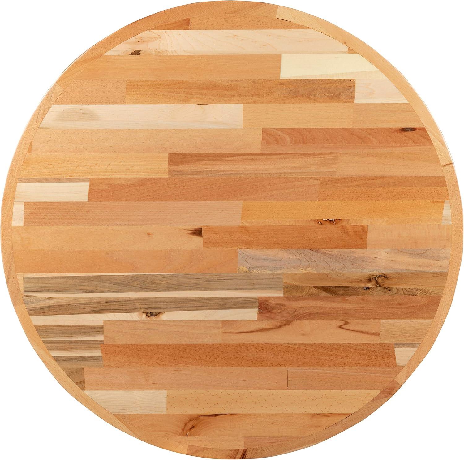 Mayfair Round Butcher Block Style Table Top - Restaurant Table Top