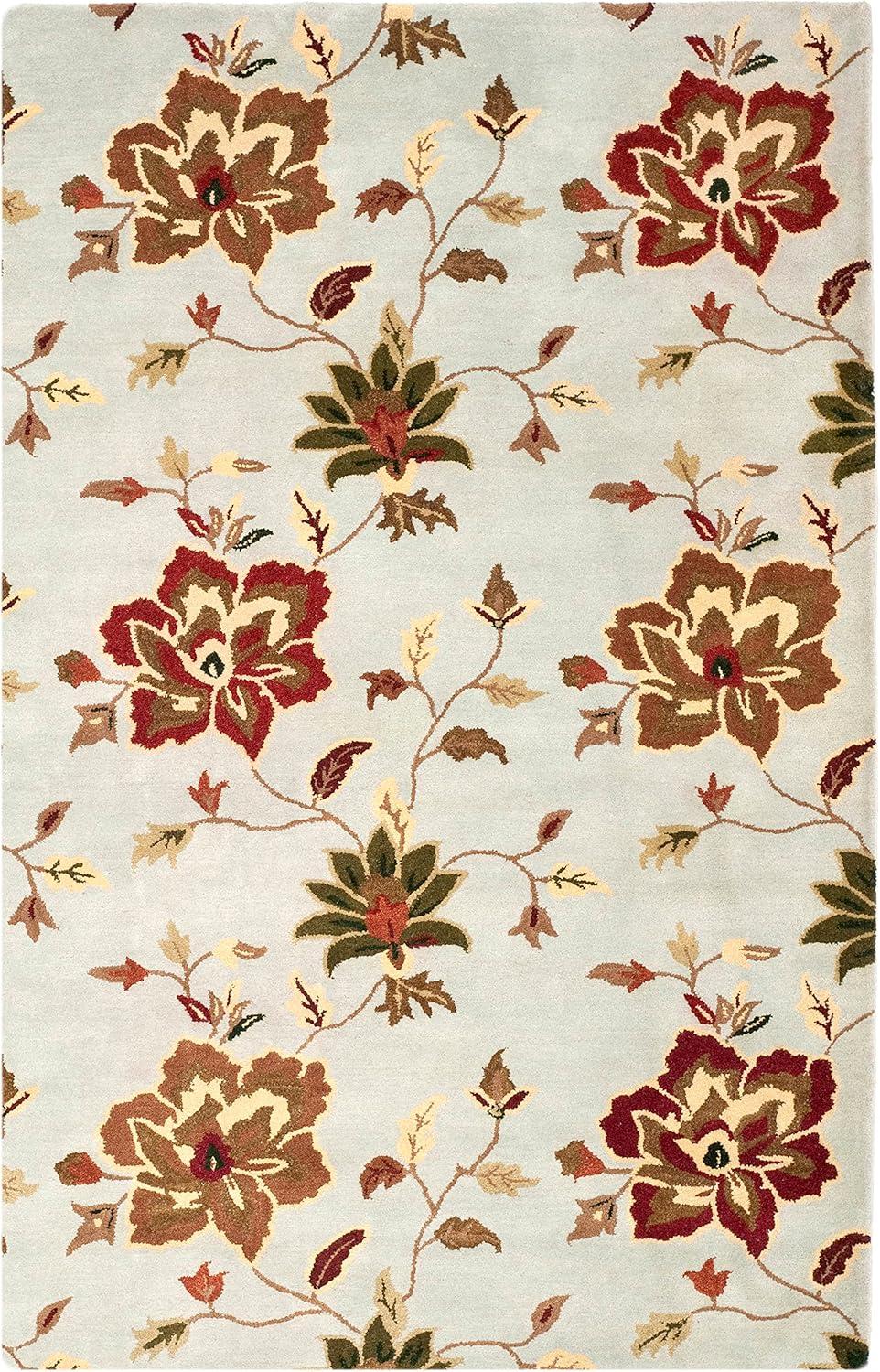 World Menagerie Arber Hand Tufted Wool Floral / Flower Rug