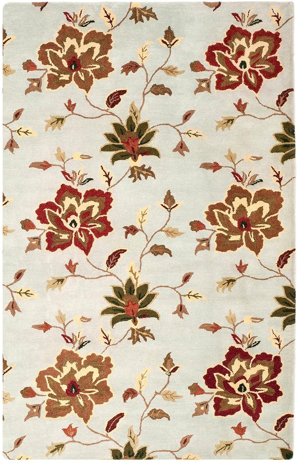 World Menagerie Arber Hand Tufted Wool Floral / Flower Rug