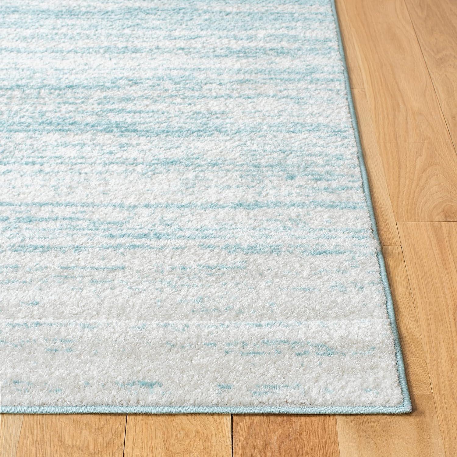 SAFAVIEH Adirondack Esmond Abstract Area Rug, Aqua/Ivory, 9' x 12'