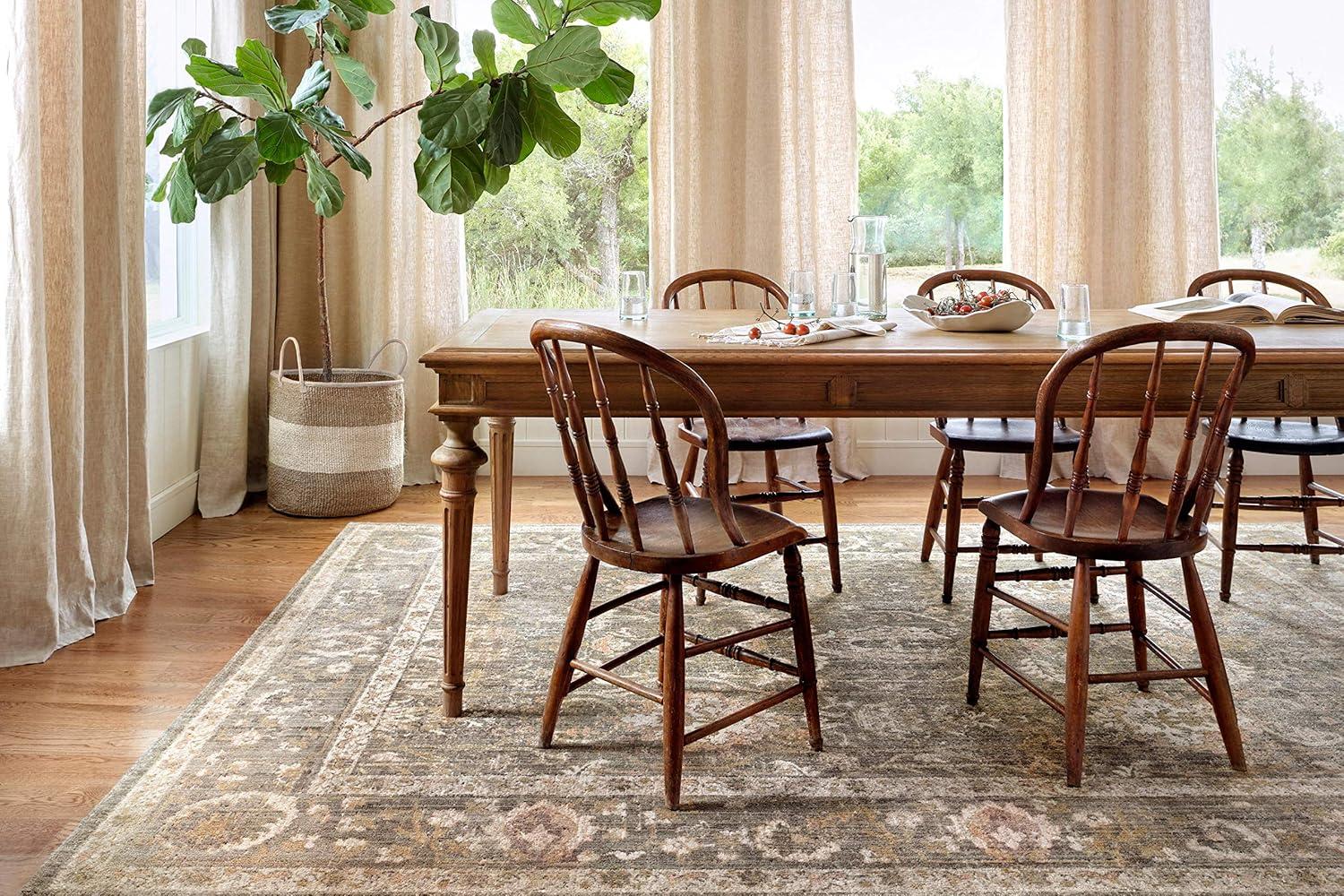 Rosemarie Rug by Chris Loves Julia x Loloi - Sage and Blush / 7'10" x 10'