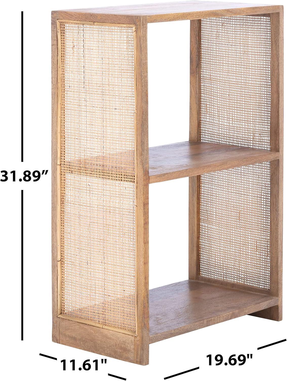 Phoenix Natural Mango Wood 2-Shelf Etagere