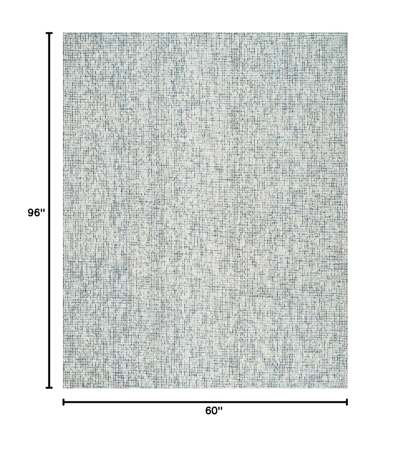 Abstract ABT468 Handmade Indoor Area Rug - Blue/Charcoal - 5'x8' - Safavieh
