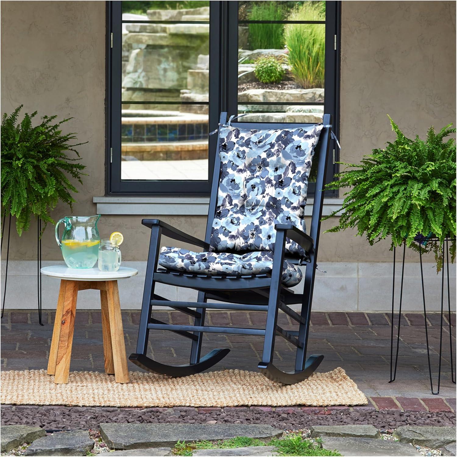 ARDEN Arden Plush Indoor/Outdoor Rocking Chair Cushion Set, 18 x 20