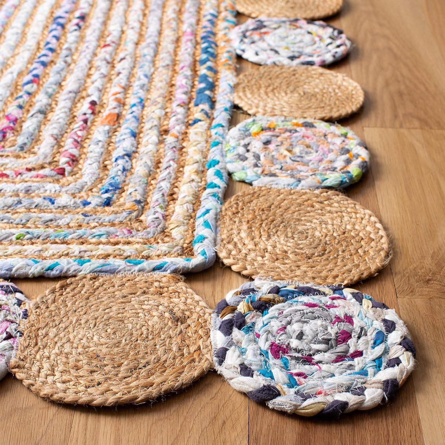 Cape Cod CAP201 Woven Indoor Runner Rug - Beige/Multi - 2'3"x12' - Safavieh
