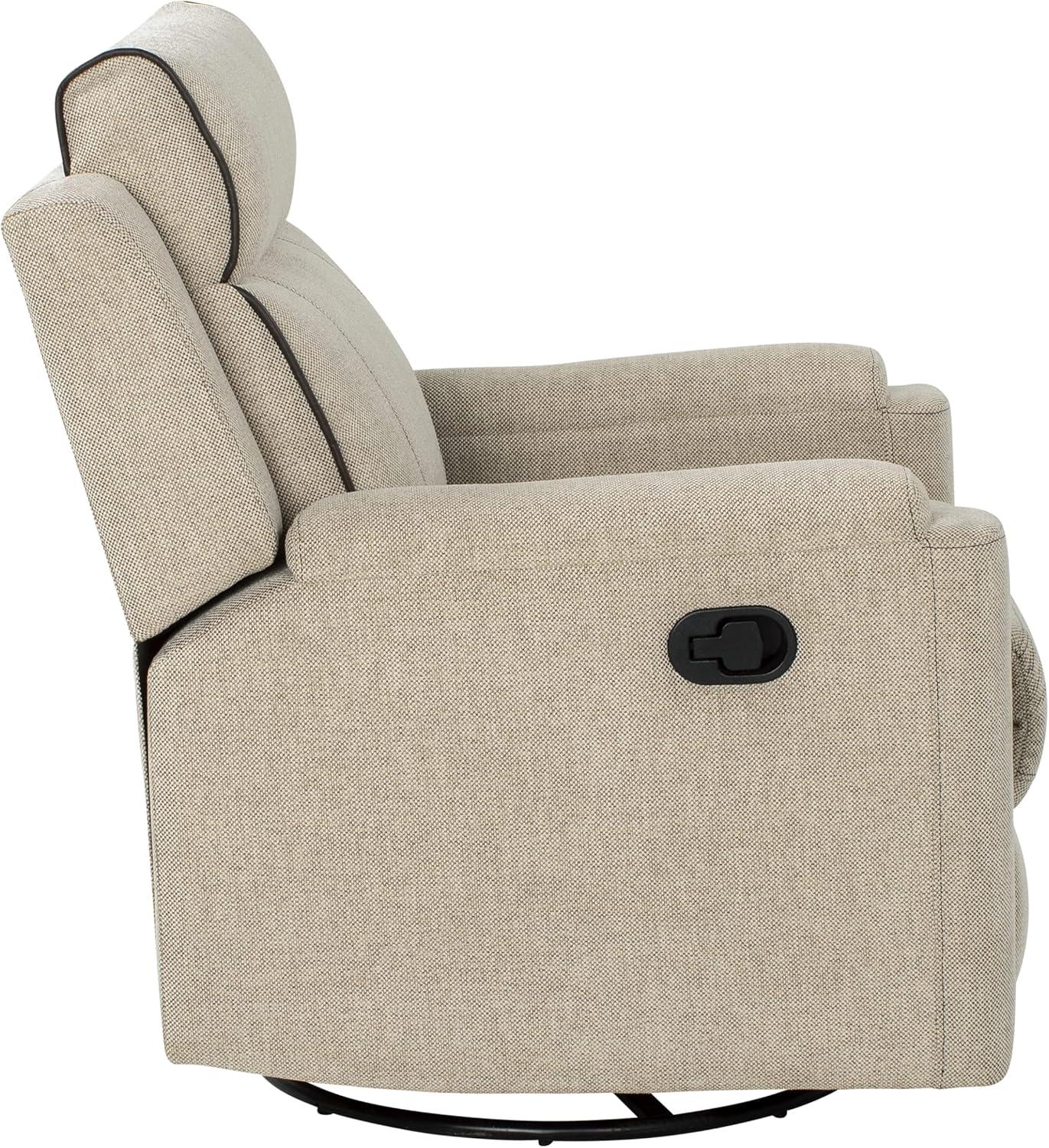 Thomas Payne RV Swivel Glide Recliner - Norlina - Luxurious, Comfortable RV Recliner - Easy-to-Clean PolyHyde Vinyl Fabric - High-Density Foam Interior for Extra Comfort - 2020129856