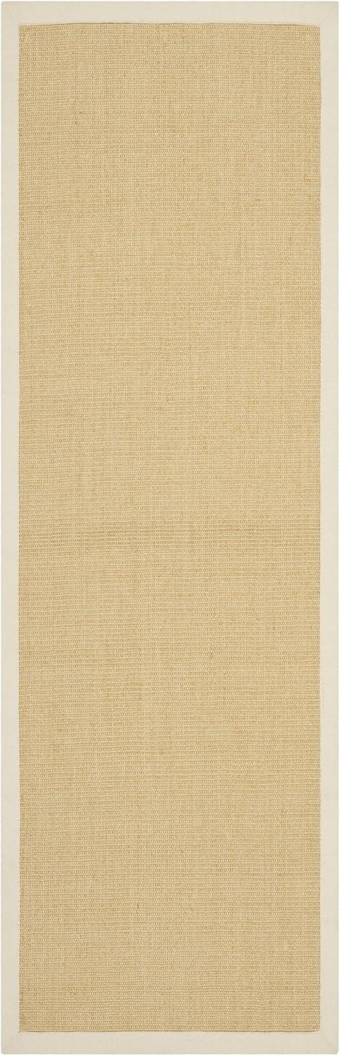 Natural Fiber NF441 Power Loomed Indoor Runner Rug - Maize/Wheat - 2'6"x12' - Safavieh.