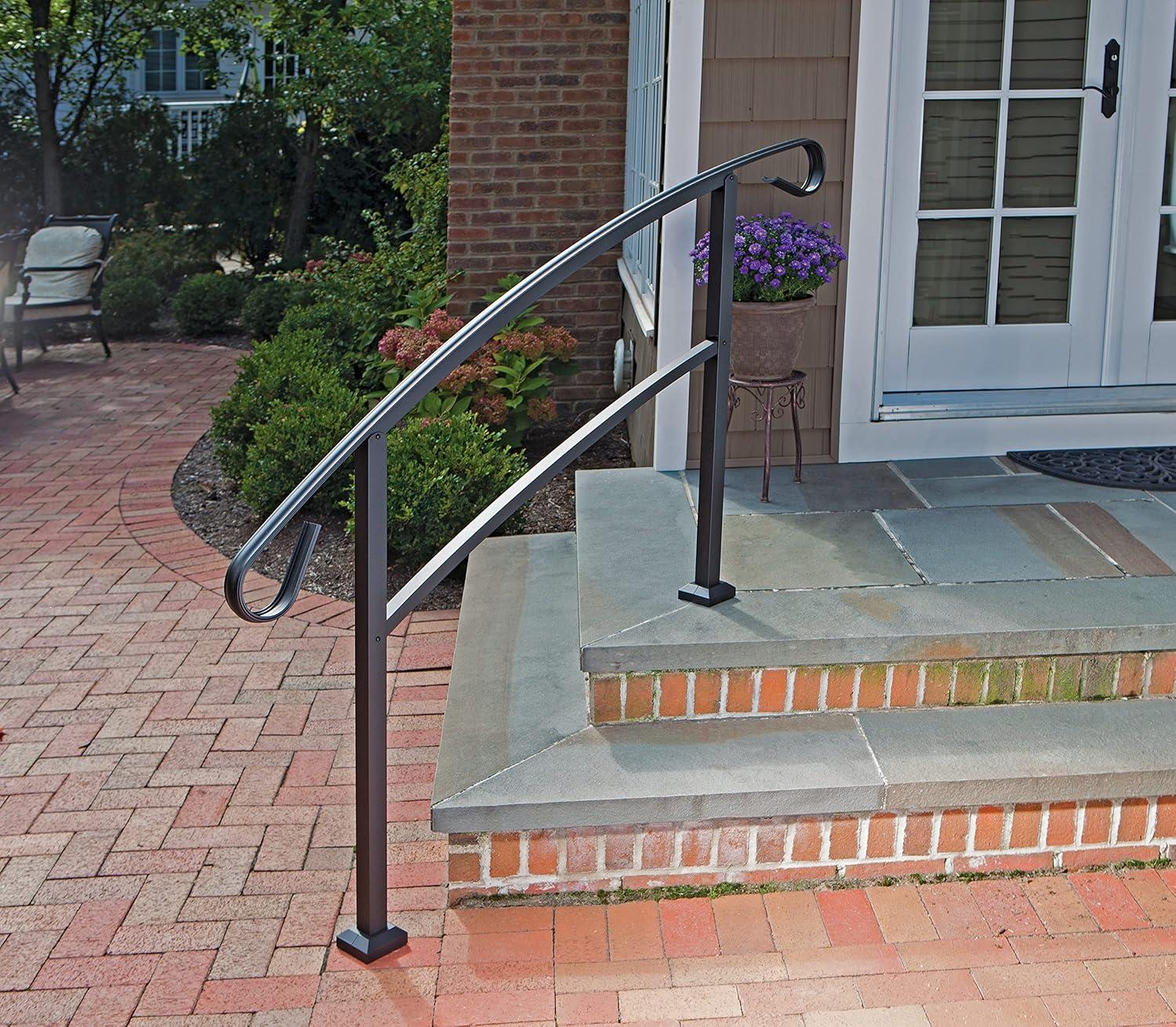 Barrette Outdoor Living Handirail 4-Step Aluminum Rail Kit