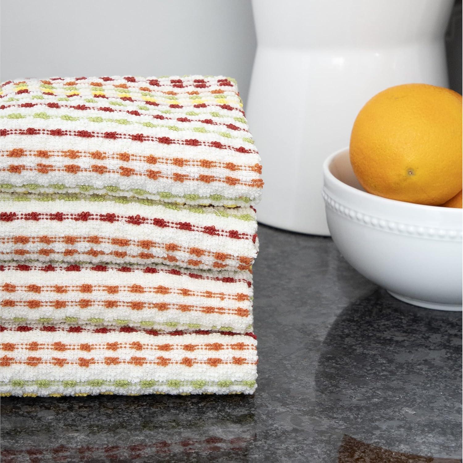 Cotton Checkered Tea Towel Kitchen Towel (Set of 4)