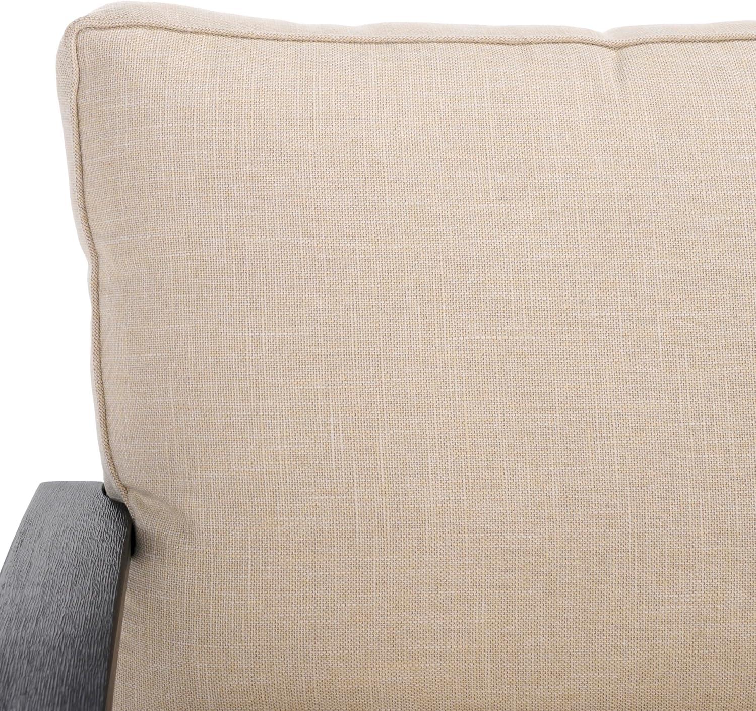 Safavieh  Couture Martinique Wood Patio Sofa Natural / White