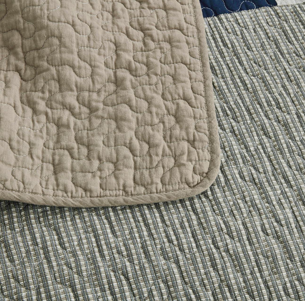 Chezmoi Collection Addy Cotton Patchwork Quilt Set