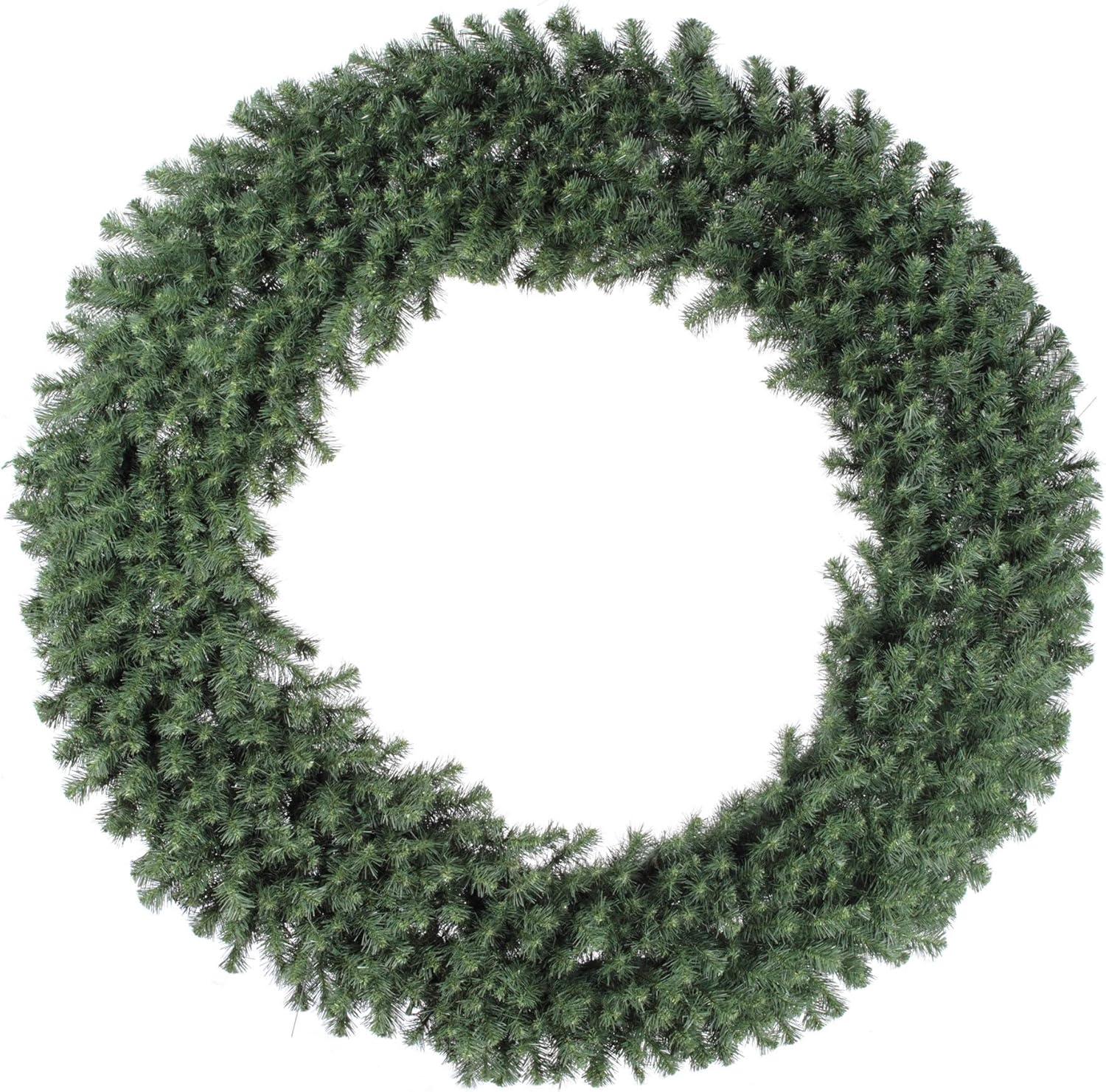 72" Green PVC Douglas Fir Artificial Christmas Wreath