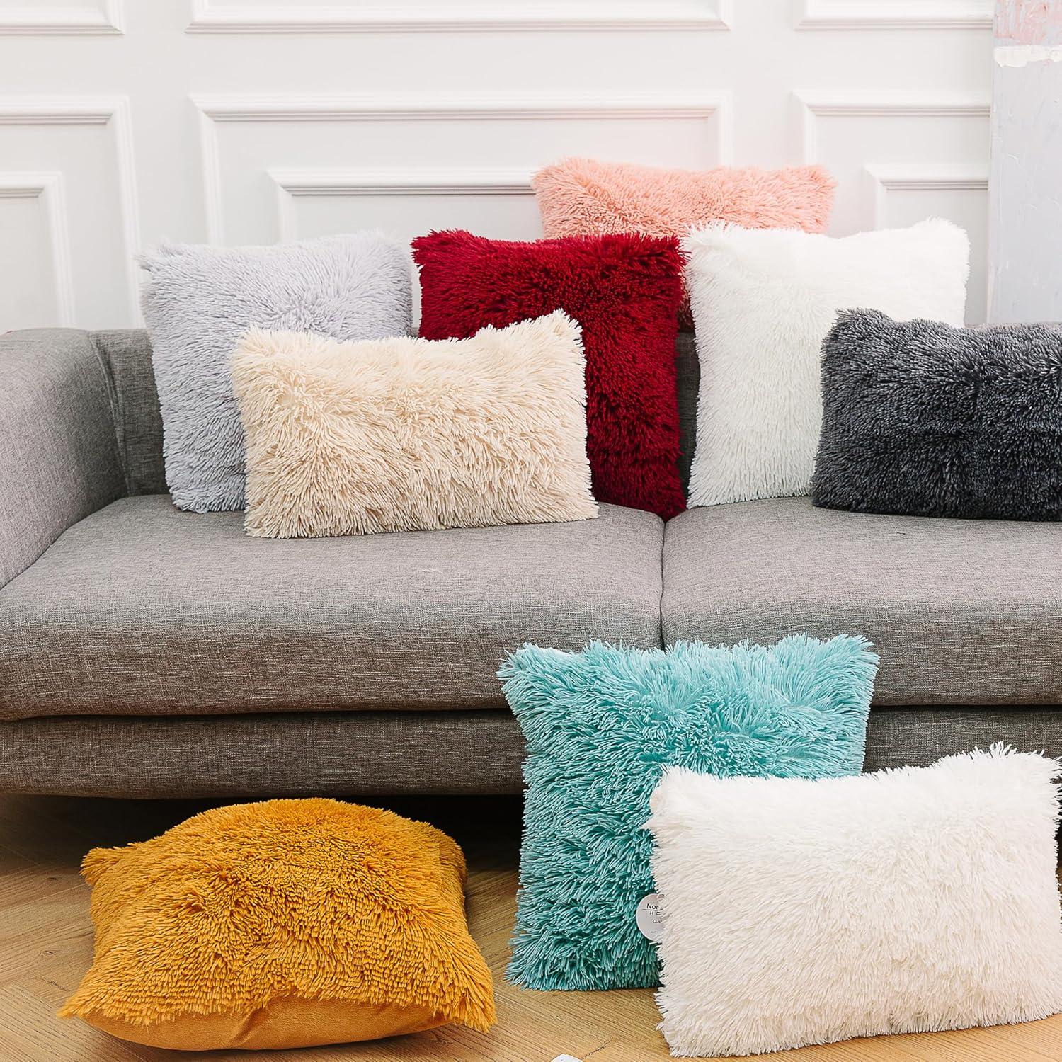 Tassels Faux Fur Pillow Cover