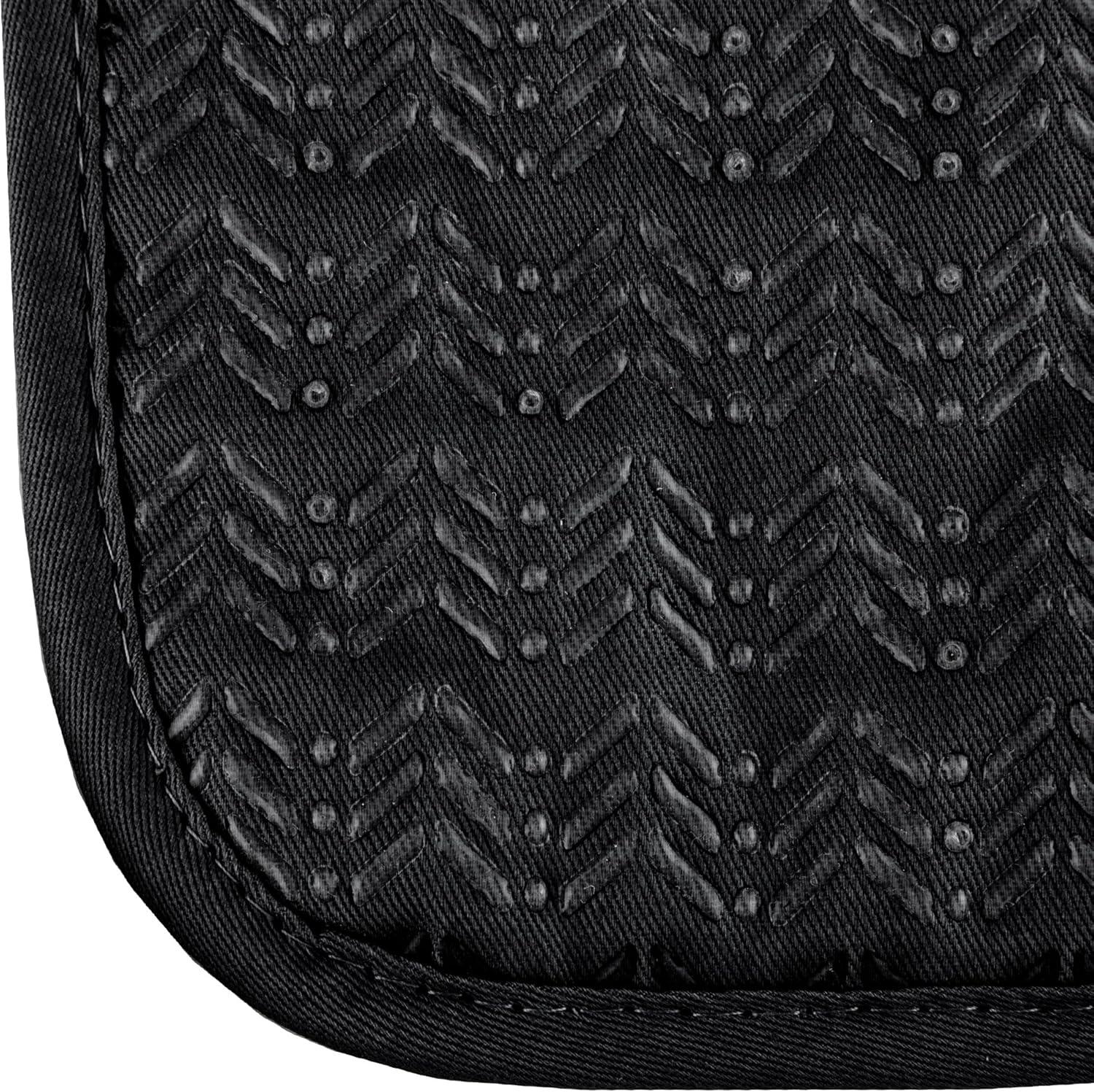 Pot Holder with Silicone Grip, Quilted, and Heat Resistant by Lavish Home (Set of 2)