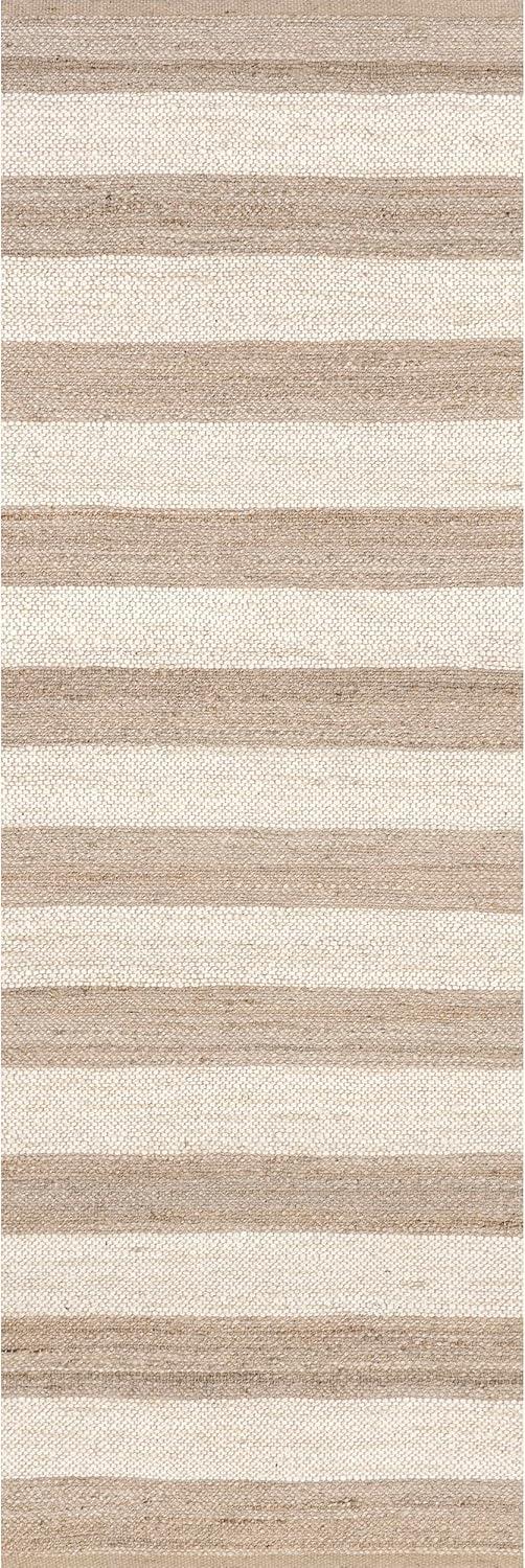 nuLOOM Flatweave Alisia Stripes Jute Area Rug