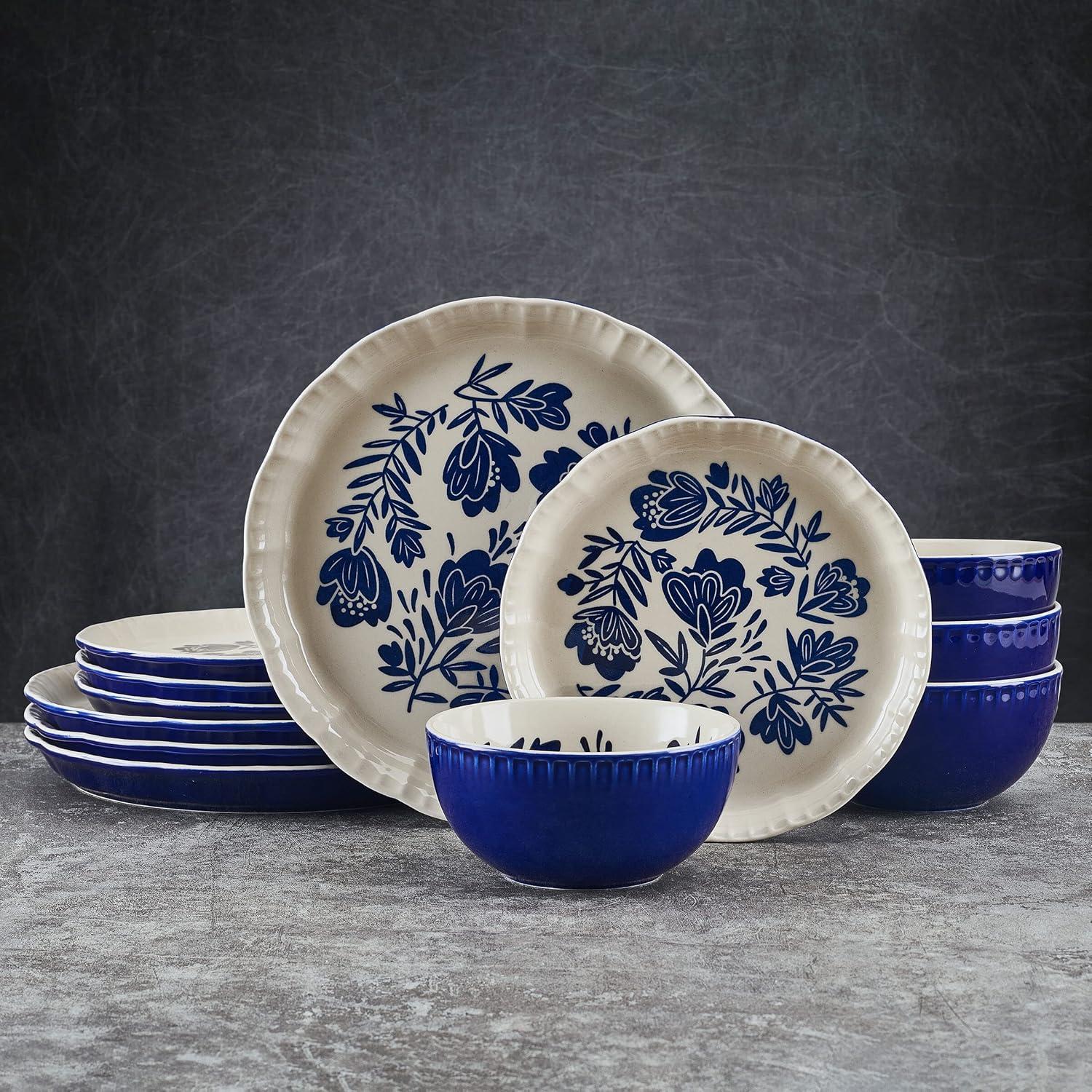 Madison 12-Piece Stoneware Dinnerware Set, Service for 4