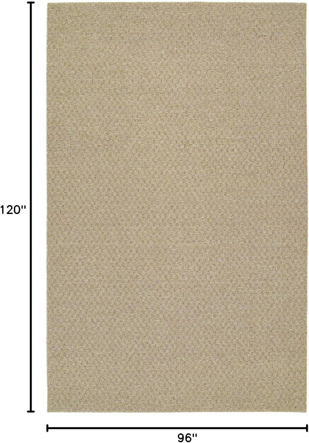 Garland Rug Town Square Polypropylene Tan Indoor Area Rug, 8' x 10'