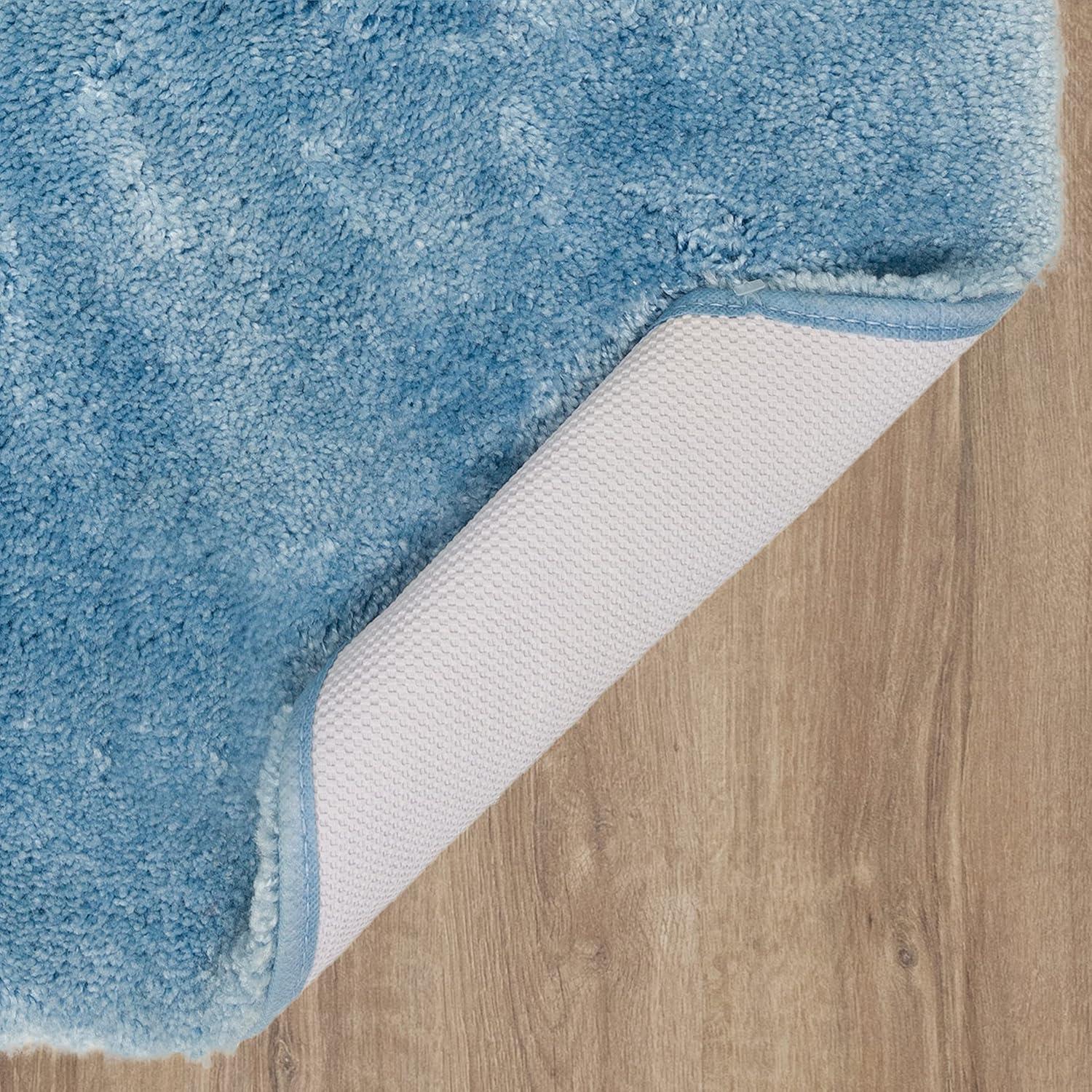 Mohawk Home Royal Bath Rug Wedgewood, 1'5"x2', Light Blue