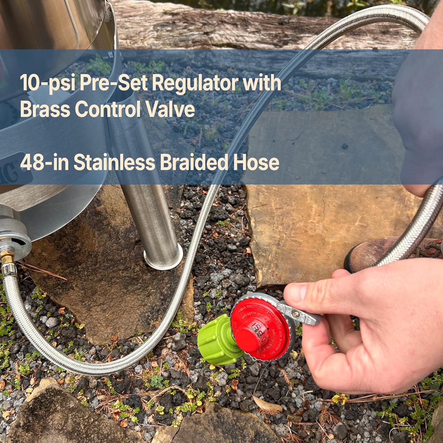 Bayou Classic KDS-144 44 qt Stainless Boil Steam Fry Pot Stock