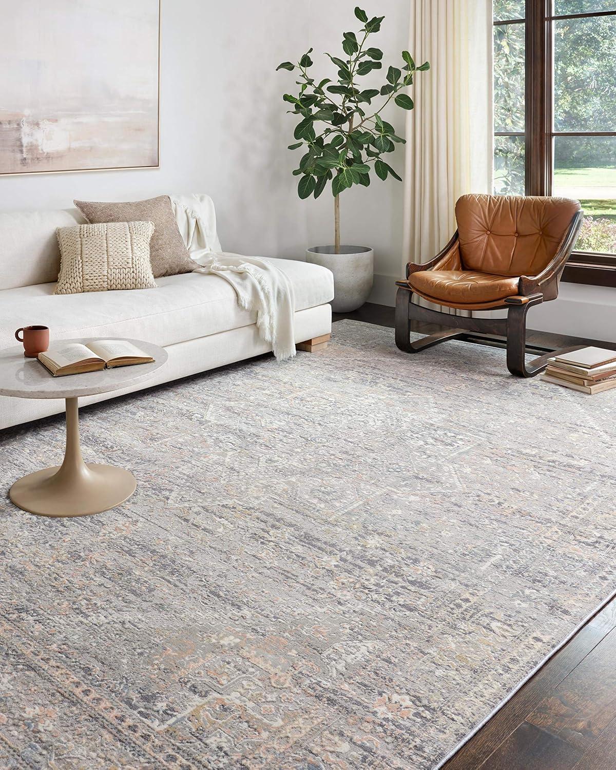 Loloi II Lucia Oriental Grey / Sunset Area Rug