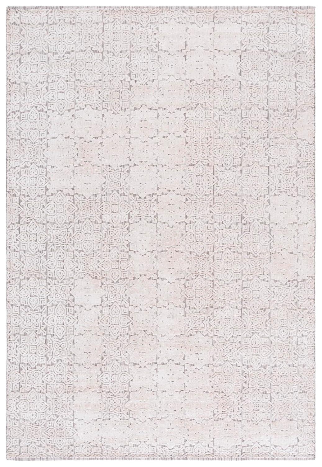 Gracie Oaks Loany Hand Loomed Viscose Geometric Rug