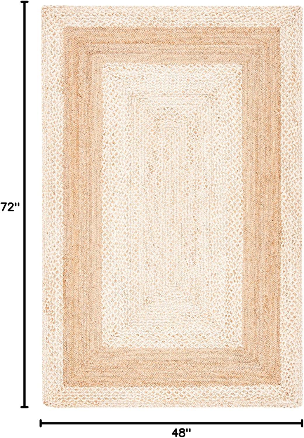 Natural Fiber NF888 Flat Weave Indoor Area Rug - Natural - 4'x6' - Safavieh