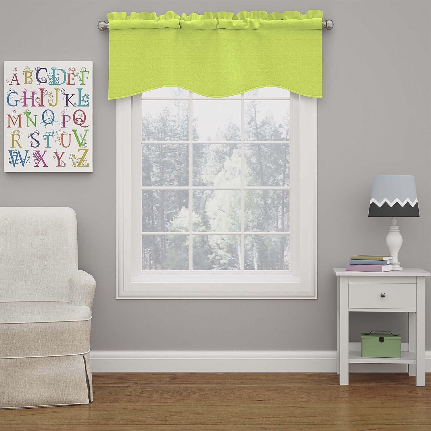 Eclipse Kendall Scalloped 42'' W Window Valance