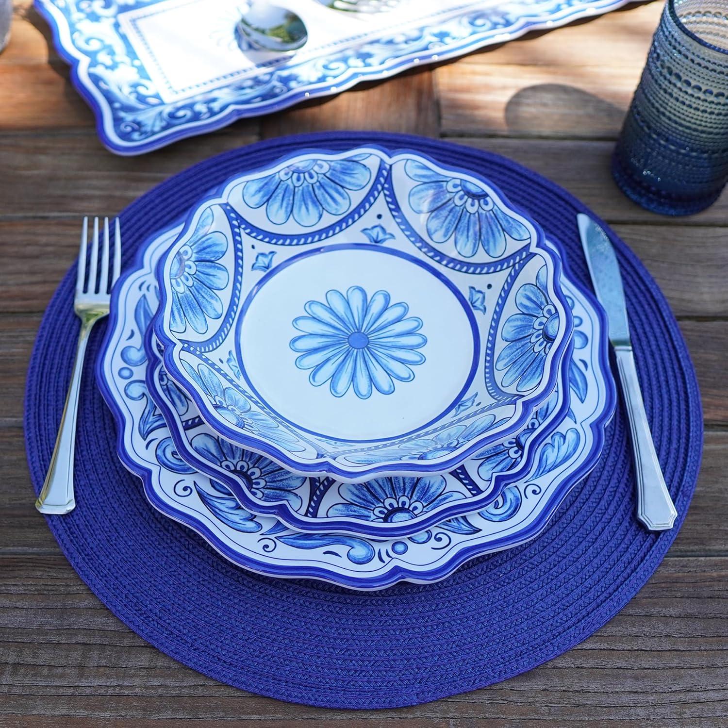 Veranda Melamine 12 pc Dinnerware Set