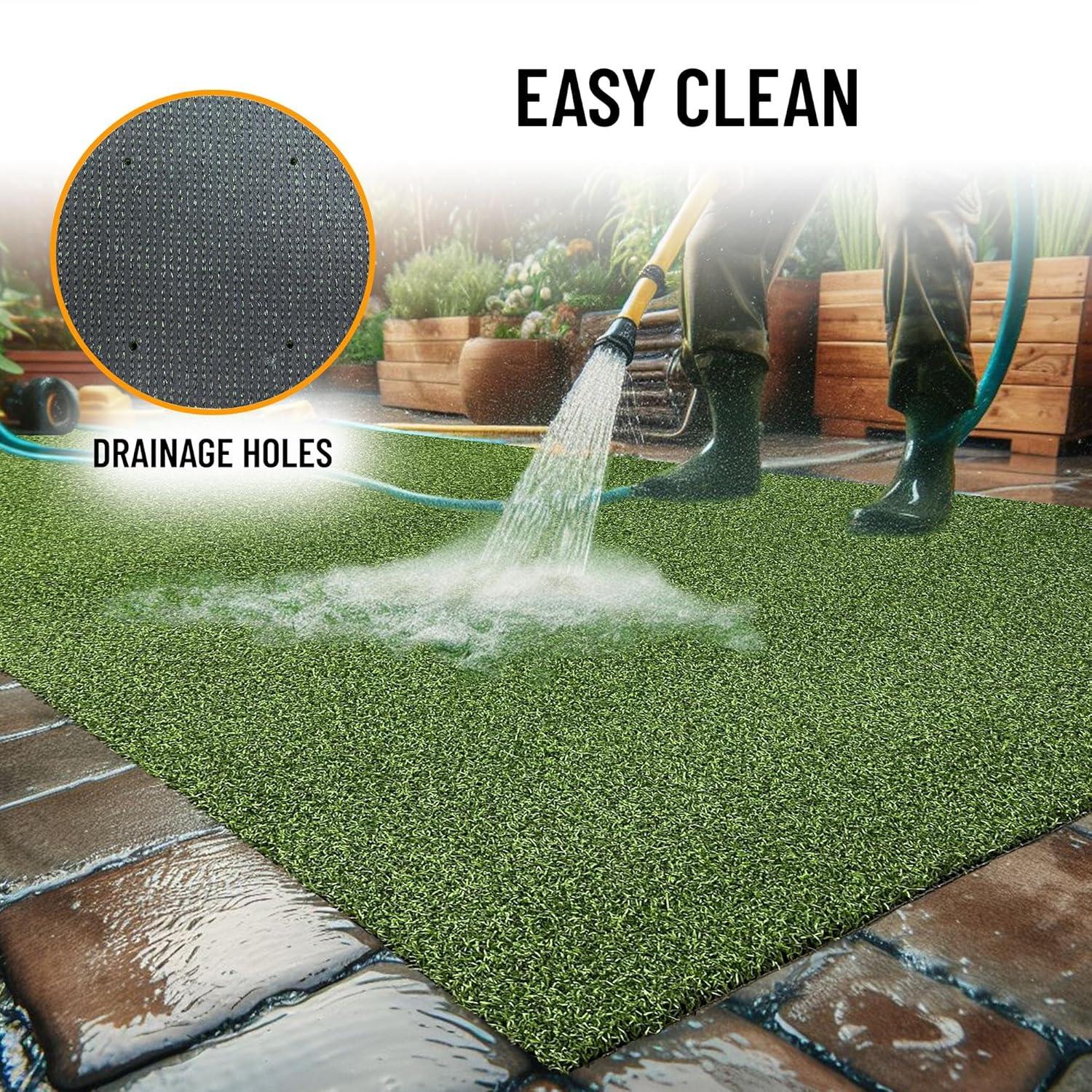 Ottomanson Grass Golf Putting Green Waterproof Artificial Turf Golf Mat, Sports, Outdoors, Backyard