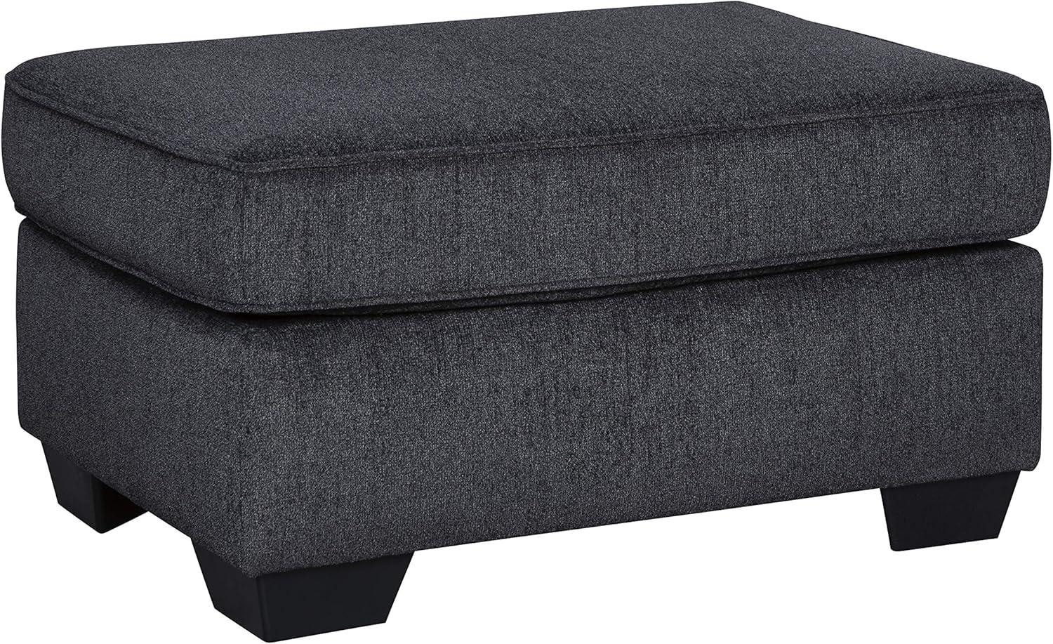 Altari Ottoman Slate - Signature Design by Ashley: Upholstered, No Assembly Required