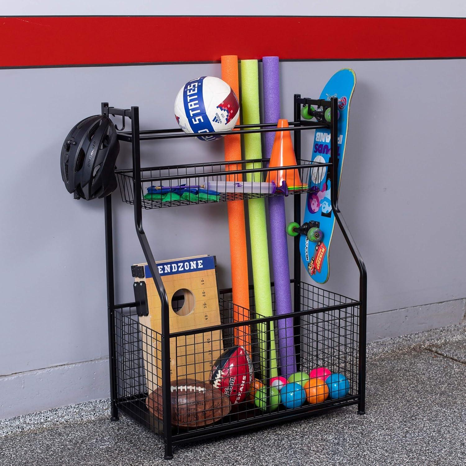 BirdRock Home 11439 Metal Freestanding Multi-Use Sports Rack