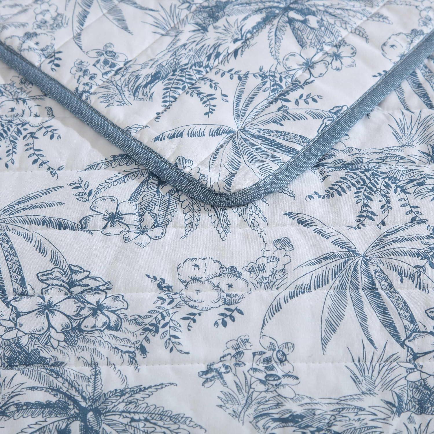 Tommy Bahama Home Tropical Cotton Floral Quilt Set