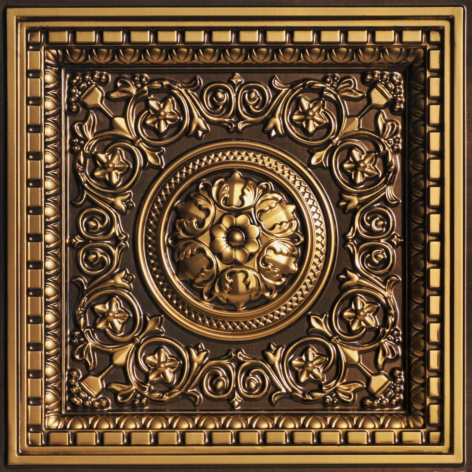 FromPlainToBeautifulInHours Rhine Valley 2 Ft. X 2 Ft. Drop-In PVC Ceiling Tile (Set of 25)