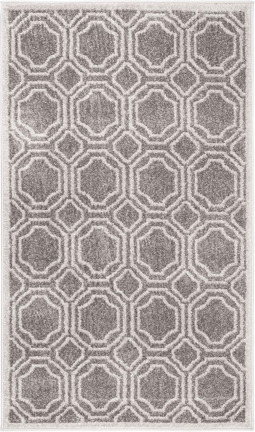 Amherst AMT411 Power Loomed Accent Rug - Grey/Light Grey - 3'x5' - Safavieh.