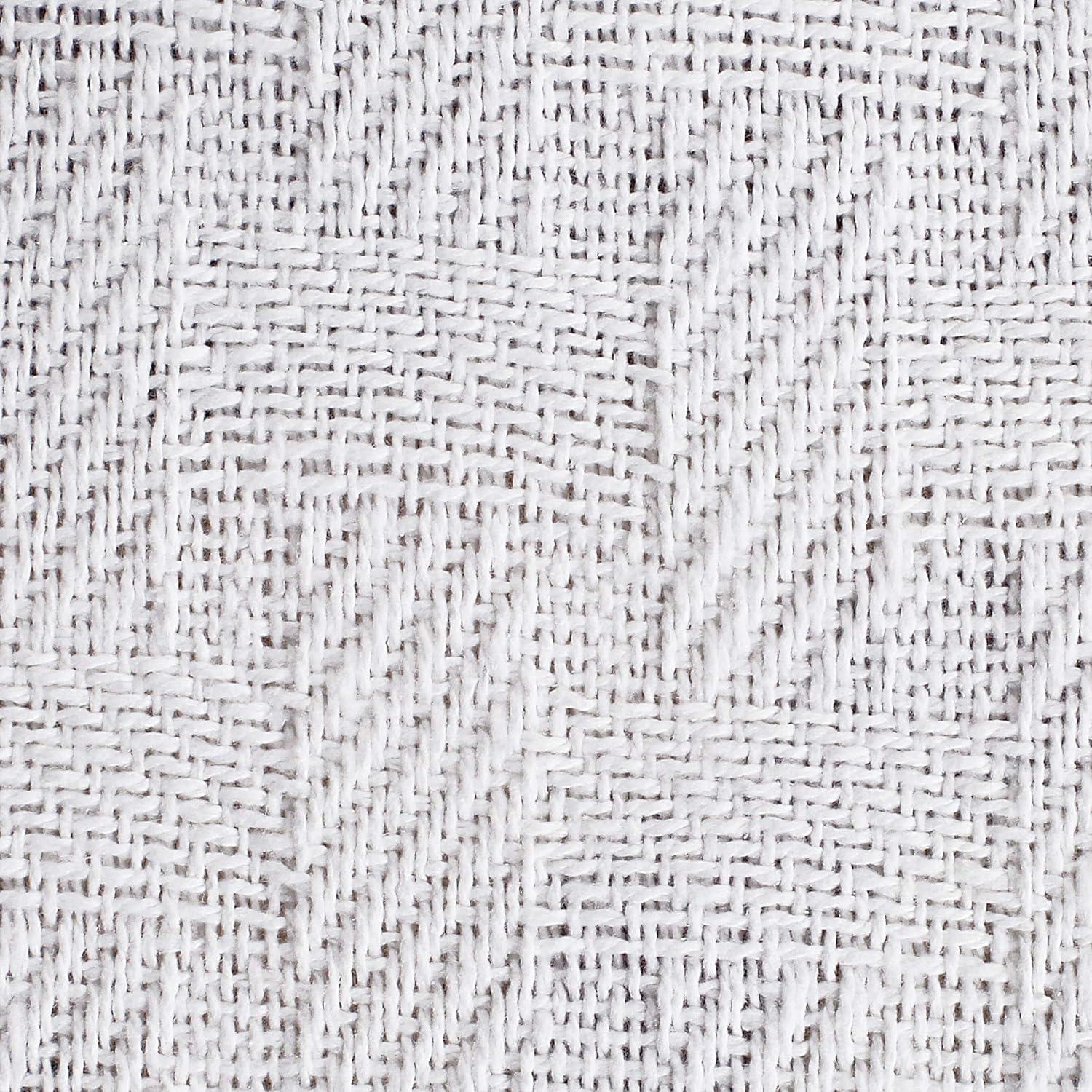 GLAMBURG 100% Cotton Bed Blanket, Breathable Bed Blanket Twin Size, Cotton Thermal Blankets Twin Size - Perfect for Layering Any Bed for All Season - White