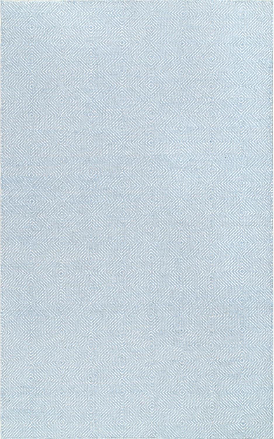 nuLOOM Hand Woven Ago Wool Area Rug, 5' x 8', Light Blue