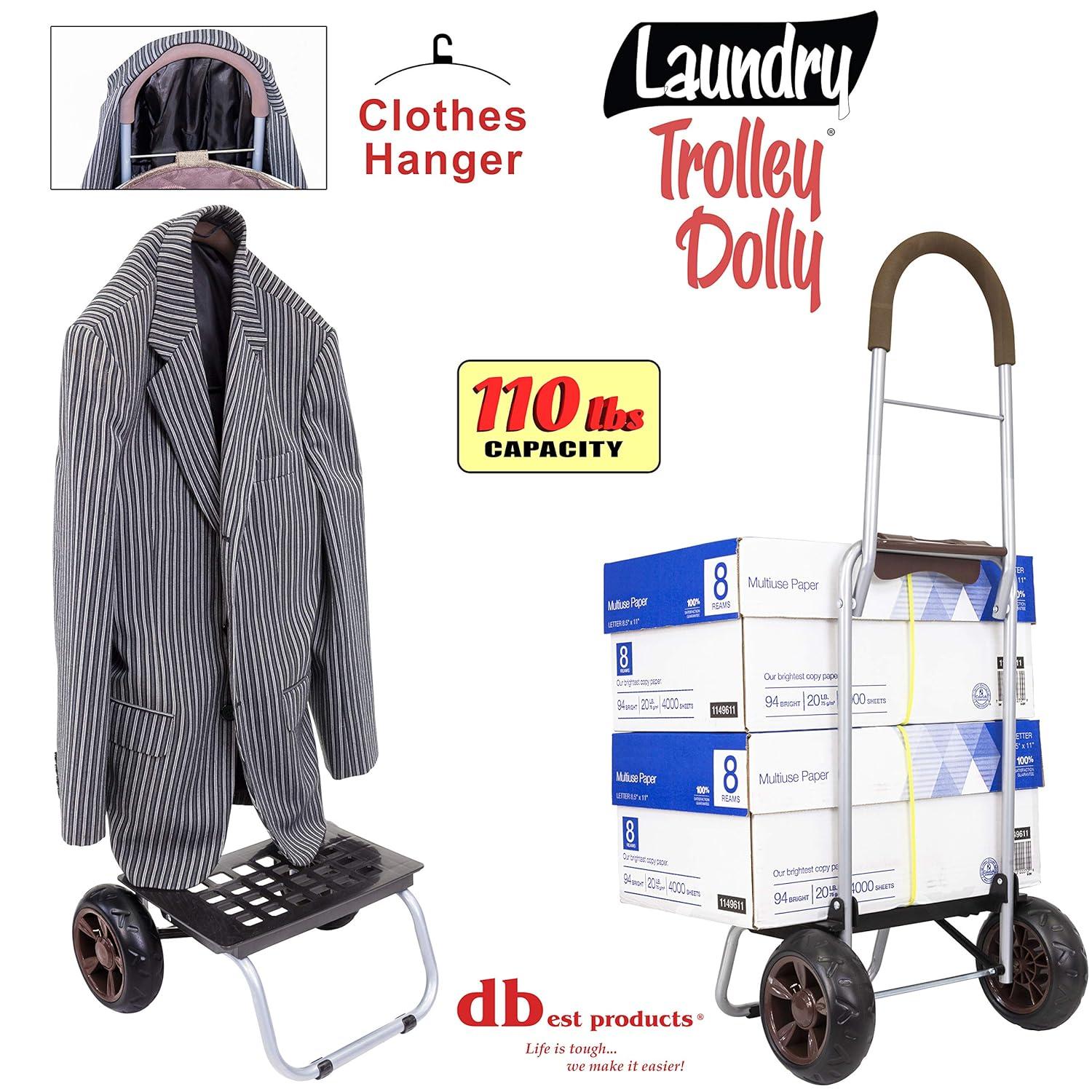 Brown Collapsible Round Laundry Hamper with Wheels and Faux Burlap