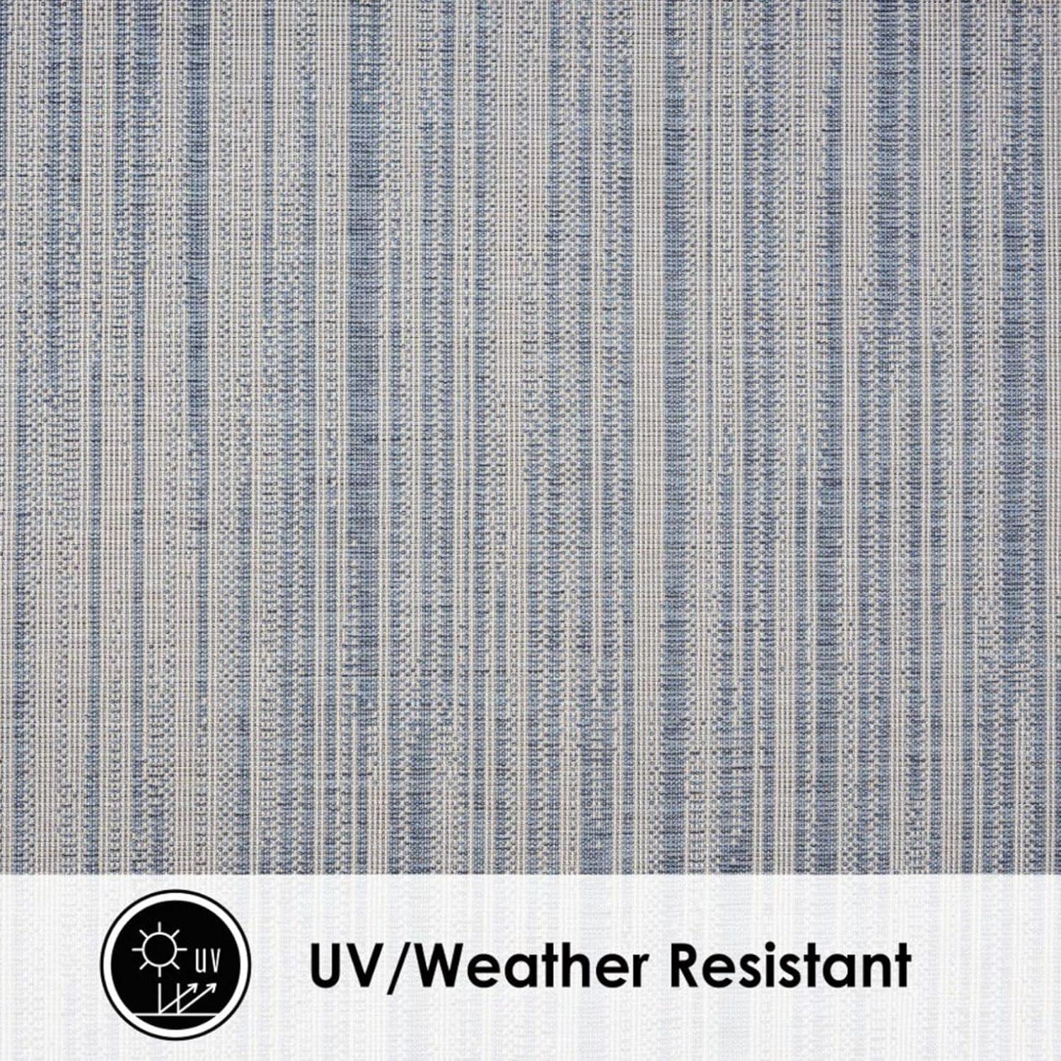 Nicole Miller Abstract Blue Indoor / Outdoor Area Rug