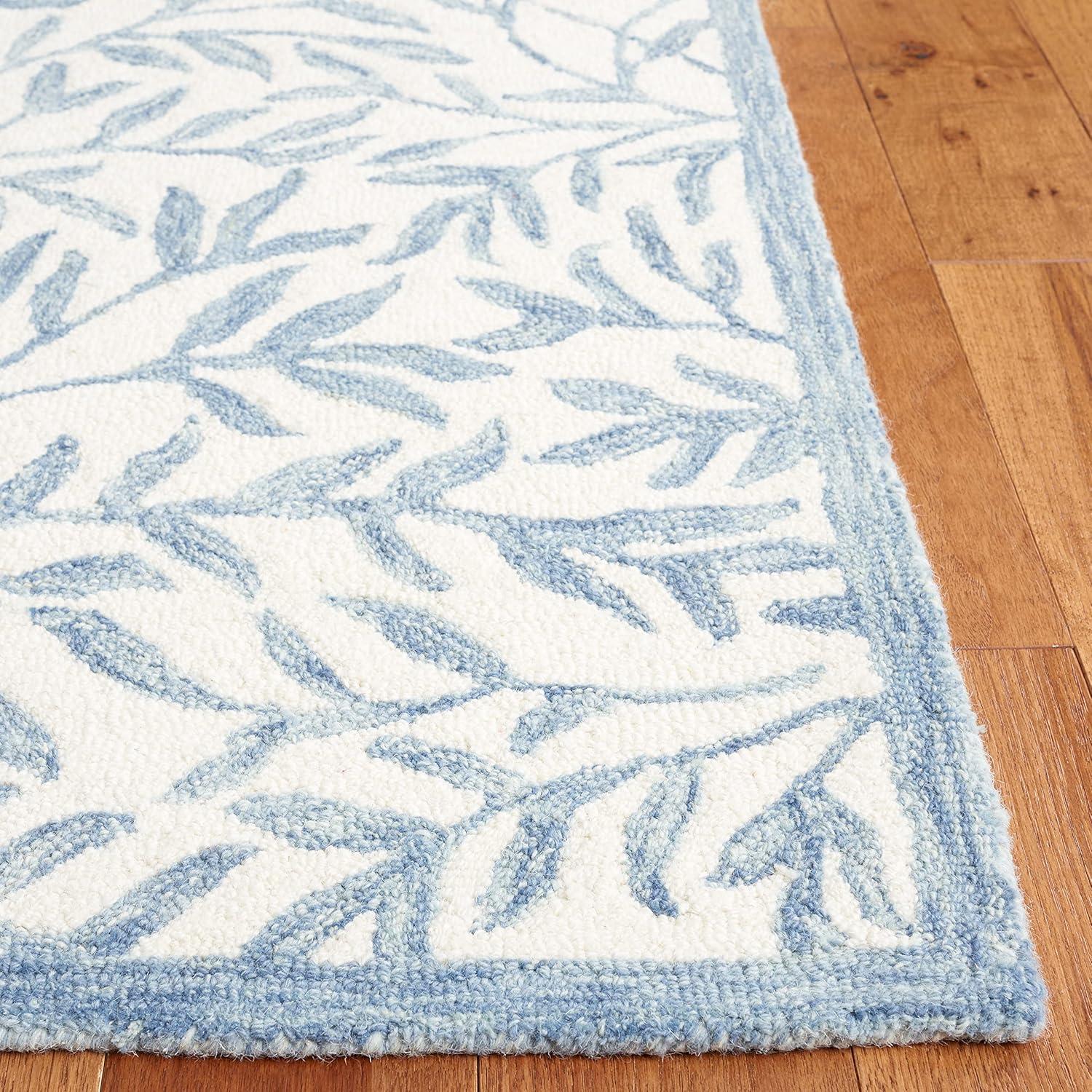 Jardin JAR753 Hand Tufted Area Rug - Ivory/Blue - 6'x6' - Safavieh.