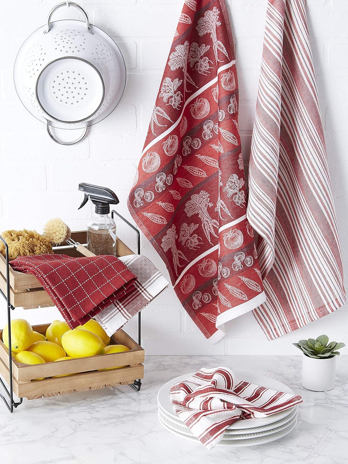 Garnet Kitchen Dishtowel - Set of 5